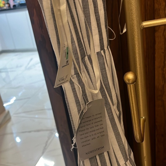 NWT Eliza J long stripped layered tassel dress - Picture 6 of 7